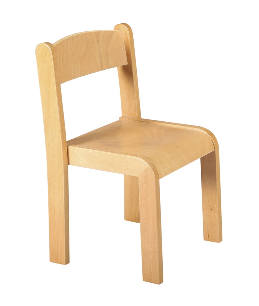 [Donald 1-houten stoel-Seat height-TBA] Donald 1 - houten stoel - zonder armleuningen - stapelbaar (Nog te bepalen)