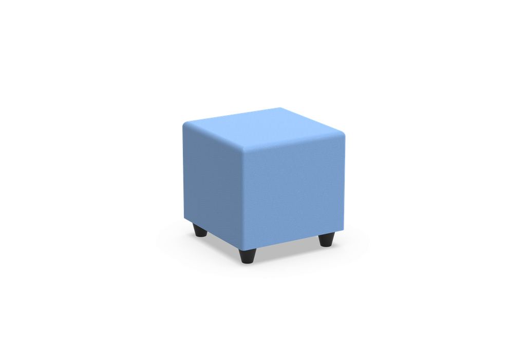 [OUTLET_poef_BLQ_8013 kiwi] Poef soft seating in kunstleder - vierkant: 45 x 45 x 45 cm (B x D x H) - Kleur: kiwi