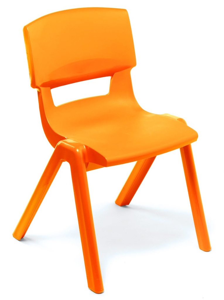 [OUTLET-PAKKET-4STUKS-POSTURA-H35-TANGERINE-FIZZ] Postura stoeltjes oranje - H35 - pakket 4 stuks