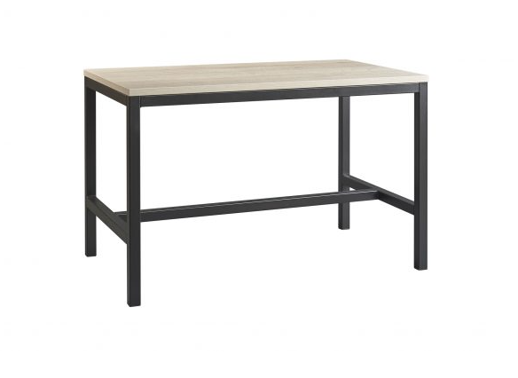 [HT-1500-HPL-Size-TBA-Height-TBA-Decor table top HPL-TBA-FRAMECOLOUR-TBA] Statafel - H-poot onderstel - vierkante poten 50x50 mm - HPL (Nog te bepalen, Nog te bepalen, Nog te bepalen, Nog te bepalen)