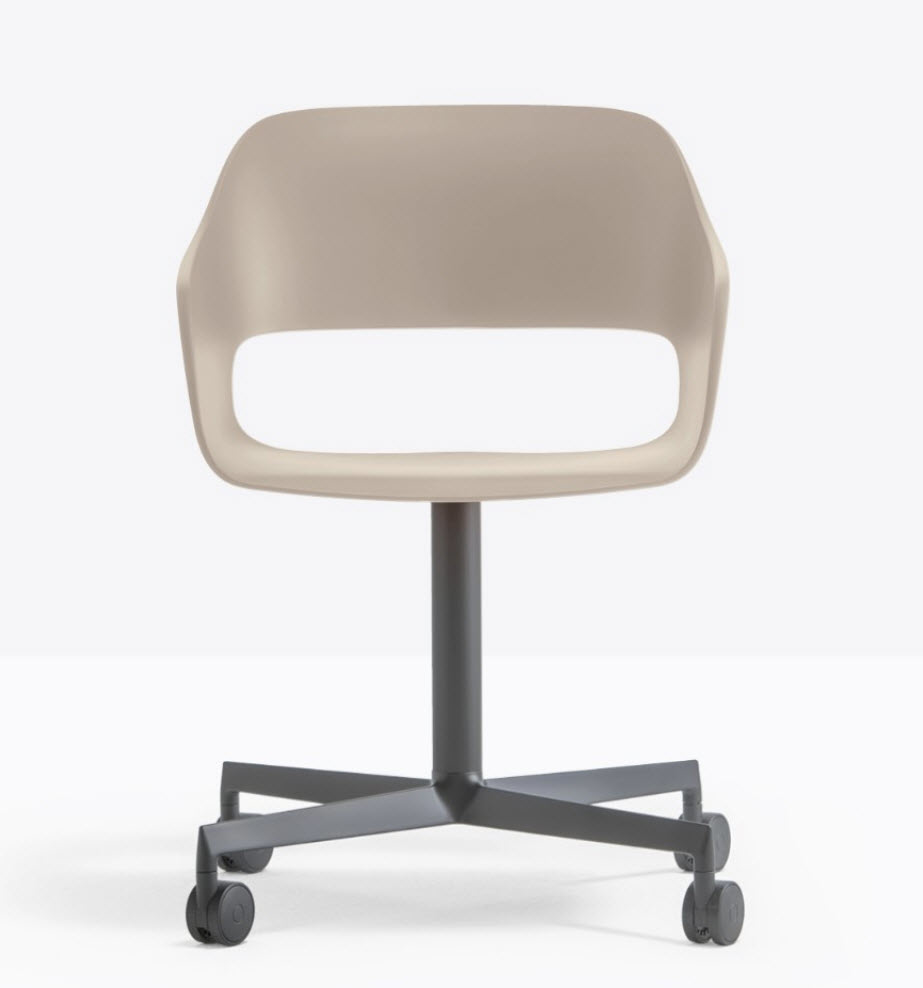 Babila vergaderstoel - op wielen