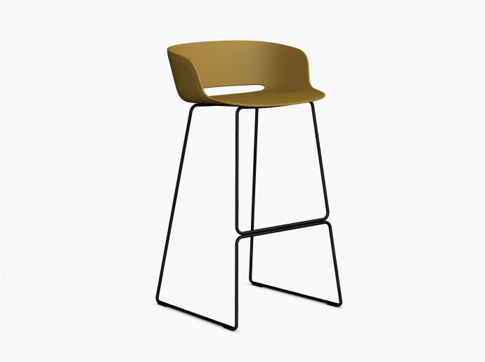 [2747-Polypropylene shell-TBA-Cat - Coulours frame-Colour frame] Babila barkruk - 65 cm (Nog te bepalen, Nog te bepalen)