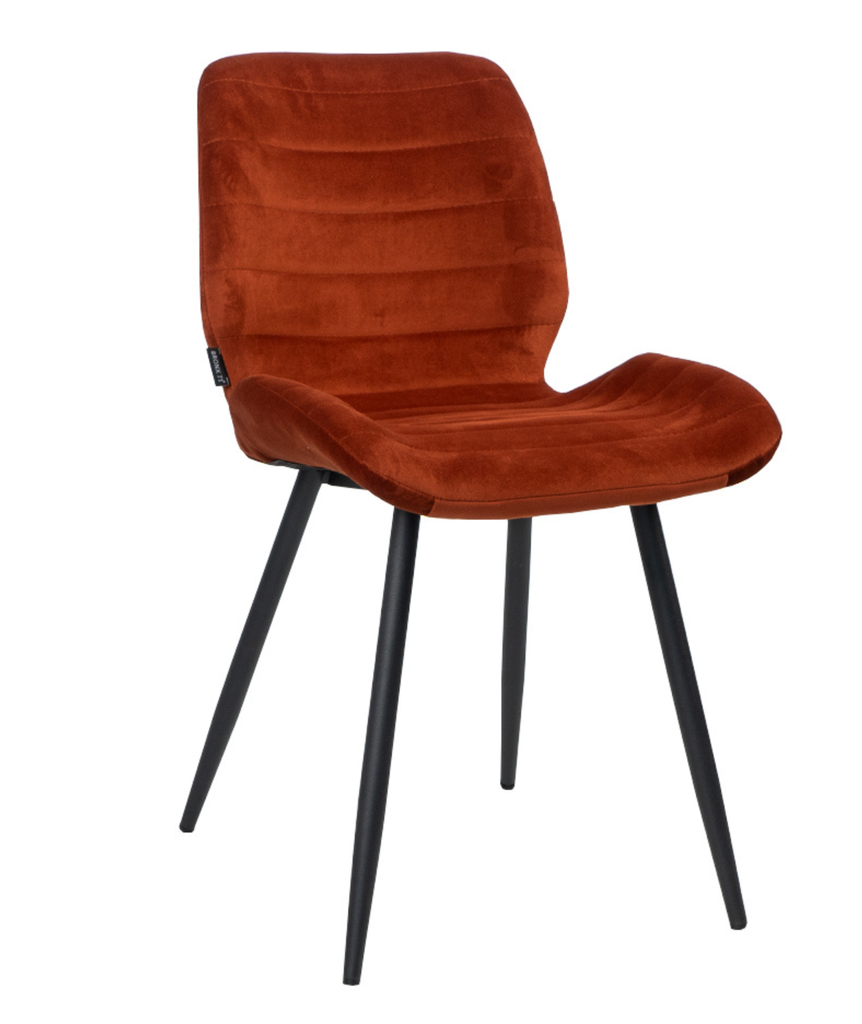 Toby - 4-poots stoel - in velvet