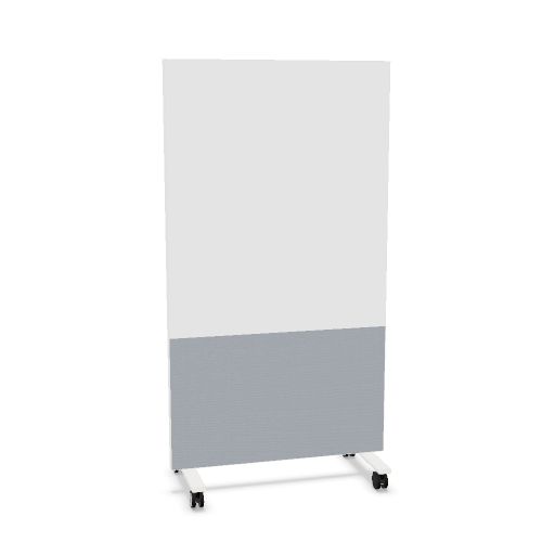 Acoustic whiteboard half