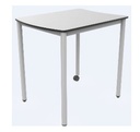 Rune tafel - 80x60 cm - blad in volkern - onderstel alu - pakket 2 stuks