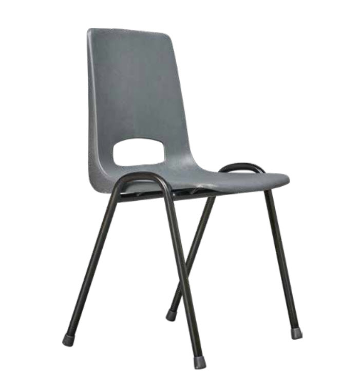 [3320-Kleur zitschelp-TBA-Lakkleur onderstel-TBA] Projectstoel met kunststof zitschaal (Nog te bepalen, Nog te bepalen)