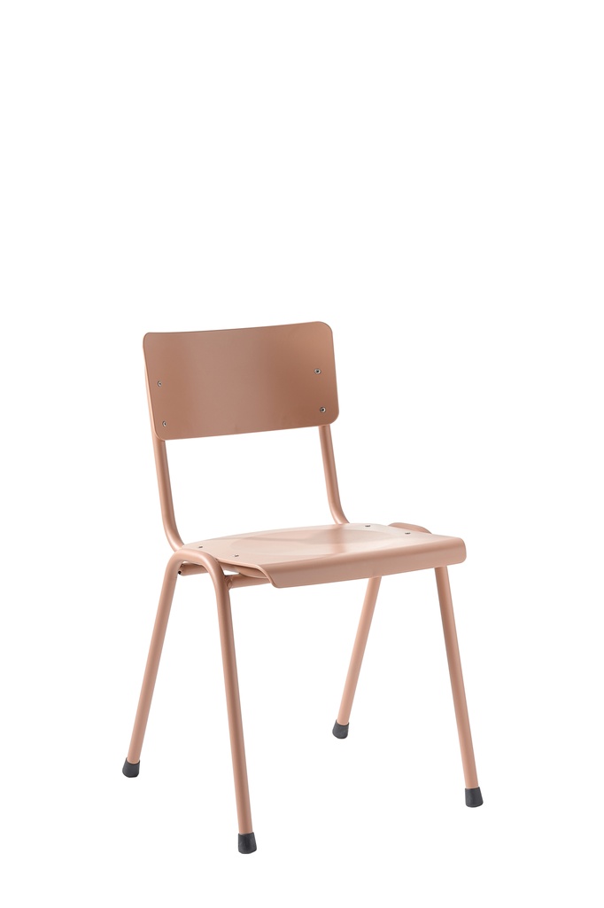 [3392-Kleur zitschelp (kunststof)-TBA-Lakkleur onderstel-TBA] Ton 1 - kunststof stoel met gelakt onderstel (Nog te bepalen, Nog te bepalen)