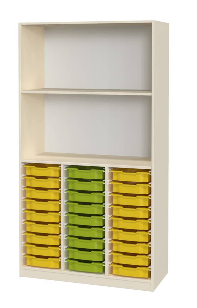 [FSZ-18-Decor corpus and back-TBA-18x Tray Gratnell's F1-TBA-9x Tray Gratnell's F1-TBA] Eigendomskast inclusief 27 kunststofbakjes (Nog te bepalen, Nog te bepalen, Nog te bepalen)