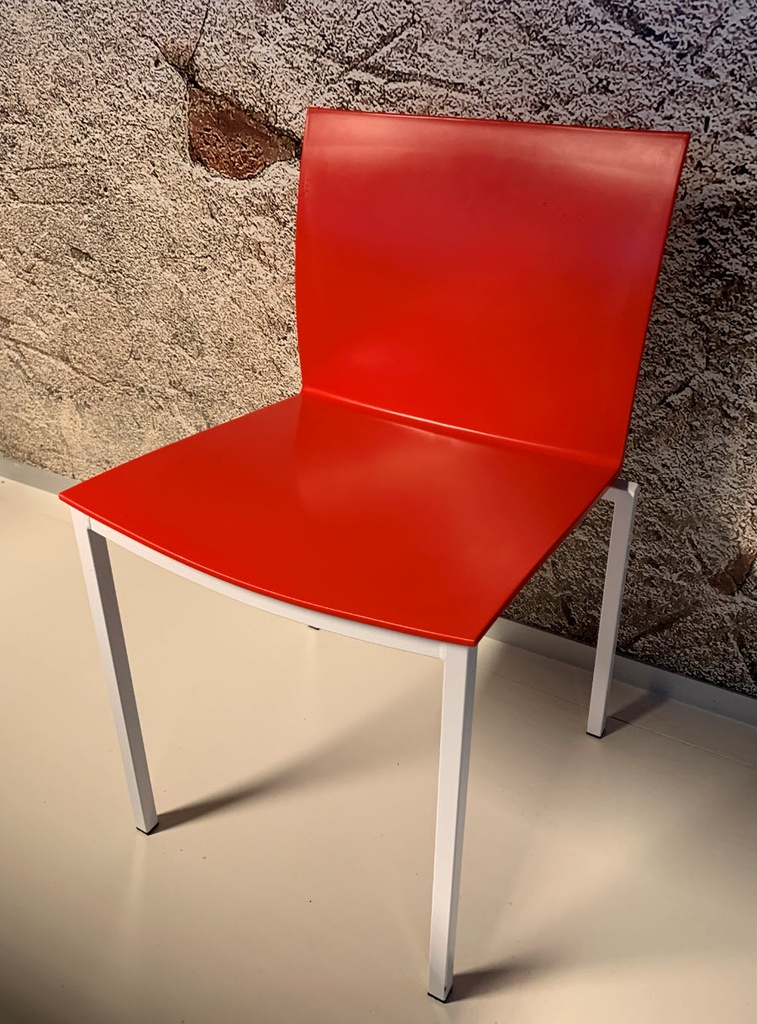 Sigma stoel - H46 cm - onderstel wit - pakket 4 stuks