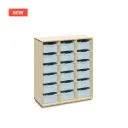 Sophie - eigendomskast met 2 middenwanden en kunststoflades (nieuwe versie 2026)