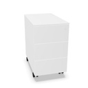 3 drawers metal pedestal on castors W. 32,2  H. 55,6  D. 54,2 