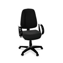 Mia task chair with fixed armrests permanent contact system