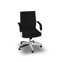 Manager chair with low back, tilt mechanism