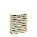 Annie - eigendomskast met 15 kunststoflades en 15 open vakken (nieuwe versie 2026)