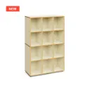 Elsa - open houten kast met 2 middenwanden (nieuwe versie 2026)