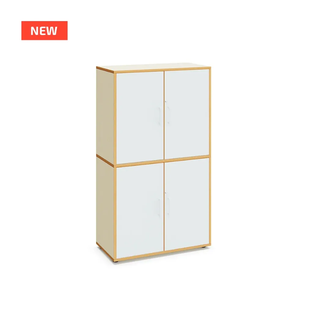 Inge - houten kast zonder middenwand - met 4 draaideuren (nieuwe versie 2026)