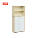 Maud - houten kast zonder middenwand - 2 open en 3 gesloten vakken (nieuwe versie 2026)