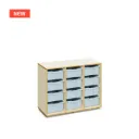 Grace - eigendomskast met 2 middenwanden en kunststoflades