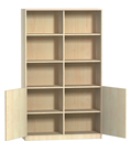 Houten kast met open en gesloten deel - 5 OH  